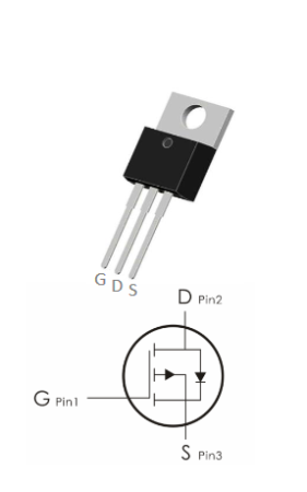 IRF9630PBF JSMSEMI полевой транзистор (MOSFET), P-канал, -200 В, -10 А, 0.42 Ом, 68 нКл, TO- 220