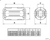 Фильтр ферритовый на провод RUICHI ZCAT1730-0730A, серый, в корпусе