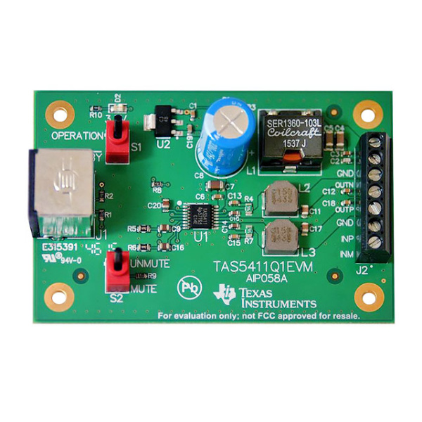 TAS5411Q1EVM (Аудиоусилители TI)