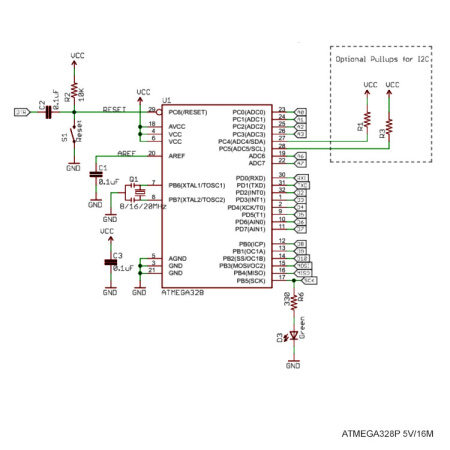 Модуль-плата микроконтроллера RUICHI ATMEGA328P, 8-Бит, 5 В, 16 МГц, 40 мА
