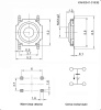 Тактовая кнопка RUICHI KAN0541-0163B, 5.2x5.2x1.5 мм, OFF-(ON), 50 мА, 12 В, 100 мОм
