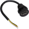 Разъём USB-4Pin M18 RUICHI, длина кабеля 150 мм, 4 контакта