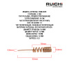 Пружинная антенна RUICHI RQM-E005 800-2170 МГц, 2 dBi, 32 мм, пайка, 50 Ом, медная