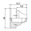 Кабельный ввод ZTM-ELECTRO ZRS M12W, EPDM