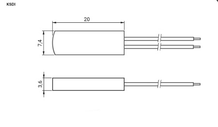 Термостат RUICHI KSDI-70, 70 °C, 5 А, NC