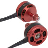 Электродвигатель бесщеточный RUICHI 2205 2600-RH, 2600 kV, диаметр вала с резьбой M5, гайка с прессшайбой, правое направление резьбы, цвет черный/красный