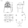 Тактовая кнопка RUICHI KAN0612-0901B, 6x6x9 мм, OFF-(ON), 50 мА, 12 В, 100 мОм