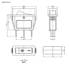 Клавишный переключатель RUICHI KCD3-101N-C3-Y/3P ,ON-OFF, 3 контакта, желтый