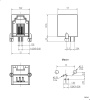 Разъём RJ RUICHI TJ6P4C, под пайку