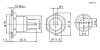 Кнопка антивандальная RUICHI GQ16F-10D/JL/G/N, OFF-(ON), рабочая температура -25…+55 °C, никелированная латунь