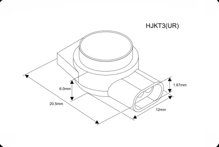Скотчлок на 3 жилы RUICHI HJKT3, IDC, 0.4-0.7 мм, -40...+60 °С