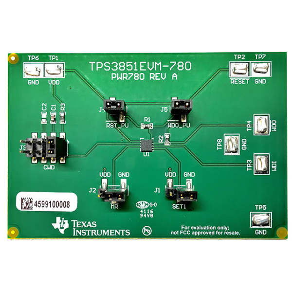TPS3851EVM-780 (Оценочные и демонстрационные платы и комплекты TI)