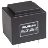 Трансформатор питания герметизированный RUICHI ТПК-2, магнитоотвод ЕI30х17, 50 Гц, 25.5х27х32 мм, понижение с 220 В до 2х9 В, 0.17 А, 2,5 Вт, для печатного монтажа