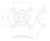 Решетка для осевого вентилятора металлическая RUICHI, 40x40 мм