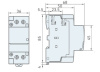Модульный электронный контактор RUICHI STR40-40 4NO 40А 230В катушка, 500В, AC-7a/AC- 7b, DIN-рейка 35 мм, IP20