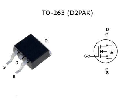 IRF3205S JSMSEMI полевой транзистор (MOSFET), N-канал, 55 В, 110 А, TO-263 (D2PAK)