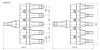Коннектор для солнечных батарей RUICHI DF-2601A-P (MC4Y 4x1), универсальный