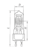 Лампа галогенная КГМ220-650 (G22)