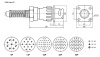Разъём быстроразъёмный FQ30-14ZPK-16 (бл.каб.роз.), 14-ти контакнтый