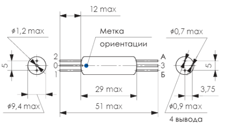 Реле РЭС55Б 03.01