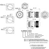 Разъём герметичный Ruichi RJ45M25Z1-6AG1