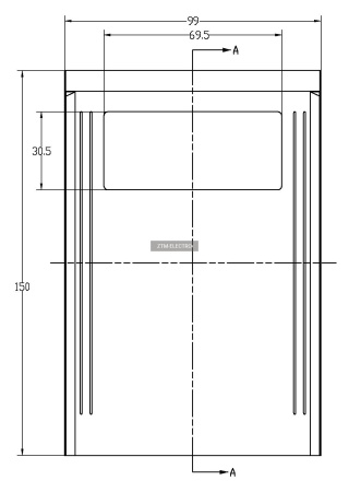 Корпус для РЭА негерметичный пластиковый ZTM-ELECTRO Z15-5, 150x100x53 мм, настольный