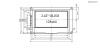 2.42-дюймовый модуль OLED-дисплей RUICHI, DSM-OLED-2.42-7P-Y, разрешение 128x64 пикселей, интерфейс SPI/I2C, жёлтый