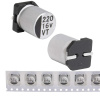 EVT016ADA221M0677 JWCO Конденсатор электролитический SMD, 220 мкФ, 16 В, 6.3х7.7 мм, - 55…+105 °C, наработка 2000 часов