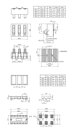 Разъем прижимной RUICHI CCSL 04, 4 контакта, 3 А, 5 А, 30 В, шаг контактов 4,25 мм