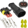 SuperSeal 1.5, 2PIN MF, RUICHI Комплект разъёмов, 24 В, 2 конт., IP66