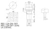 Кнопочный переключатель RUICHI PBS-12A, ON-OFF, красный