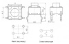 Тактовая кнопка RUICHI KAN0611-0501B, 6x6x5 мм, OFF-(ON), 50 мА, 12 В, 100 мОм