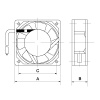 Осевой вентилятор DC TIDAR, RQD, 8032MS, 12 В