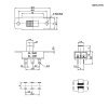 Движковый переключатель RUICHI KBB70-2P2W on-on