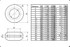 Втулка проходная RUICHI 14х22х16х4.5х2, резина EPDM