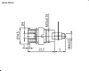 Клемма ZP012 4mm Panel-mount Socket,BLUE