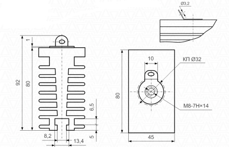 Охладитель Лигра О-231-80, 45х80х80