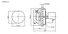 Герметичный круглый разъем для кабеля RUICHI, RJ45BL-C-03, байонетное соединение