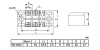 Клеммная колодка винтовая с крышкой RUICHI TB-1504, 8 контактов, М3, 15 А, 600 В, 14 AWG, 2 мм2, корпус пластик модифицированный