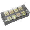 Клеммная колодка винтовая с крышкой RUICHI TB-4504, 8 контактов, М5, 45 А, 600 В, -40…+80 °С, корпус пластик модифицированный