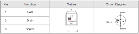 ES15N10G Elecsuper полевой транзистор (MOSFET), N-канал, 100 В, 12 А, 85 мОм, TO-252 (DPAK)