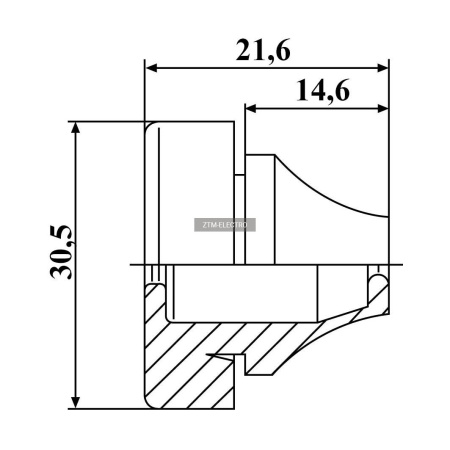 Кабельный ввод ZTM-ELECTRO ZRS M25B, EPDM