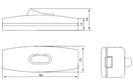 Клавишный переключатель RUICHI KCD5-305, ON-OFF