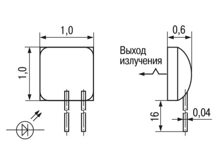 Светодиод 3Л128А1