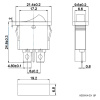 Клавишный переключатель RUICHI KCD3-101-C3-R/2P, ON-OFF