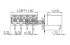Разъемный клеммный блок на плату ZTM-ELECTRO 2ZHDRC-06P ( 15EDGRC-5.08-06P / 2EGTRC-5.08-06P ), вилка (M), 6 контактов, шаг 5.08 мм