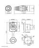 Герметичный разъем RJ45, 8P8C, FTP RUICHI YT-RJ45-CPE-10-002, вилка-розетка, диаметр входящего кабеля 7 мм, IP44, 1.2 А, 42 В, корпус черный