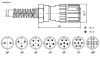 Разъём быстроразъёмный RUICHI FQ18-3pin TJ, 3-х контактный