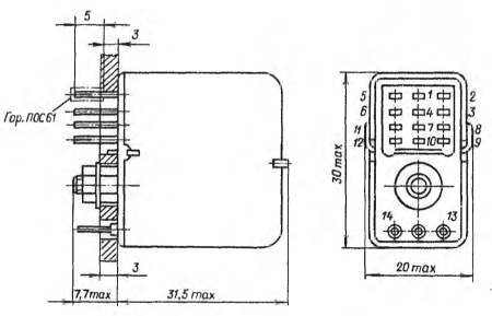 Реле РЭС22 04.02