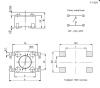 Тактовая кнопка RUICHI IT-1102W, 6x6x4.3 мм, OFF-(ON), 50 мА, 12 В, 100 мОм